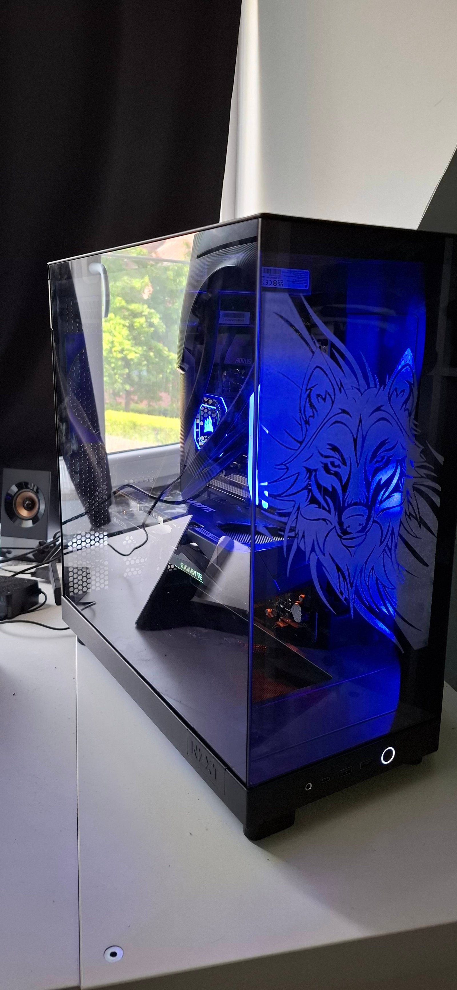 gravure sur du verre trempé